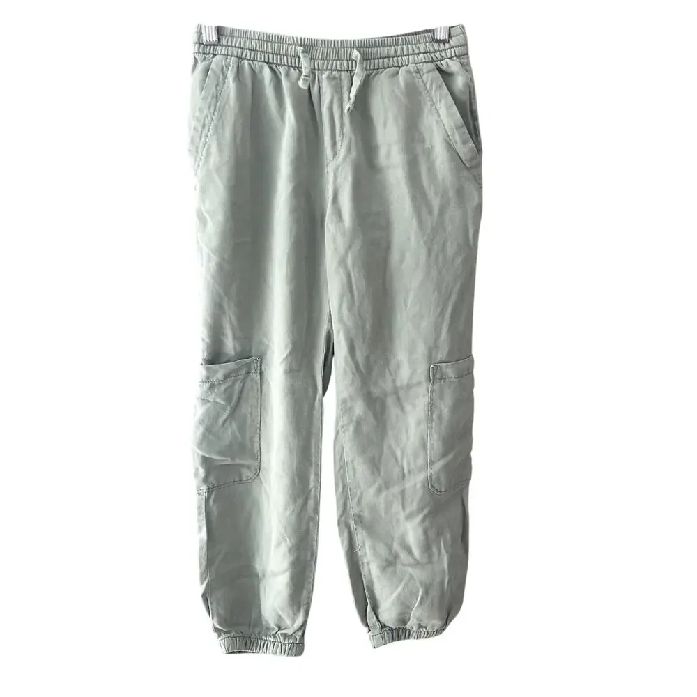 Gap Kids Lyocell Cargo Pocket Joggers - Desert Sage - Large 10/11